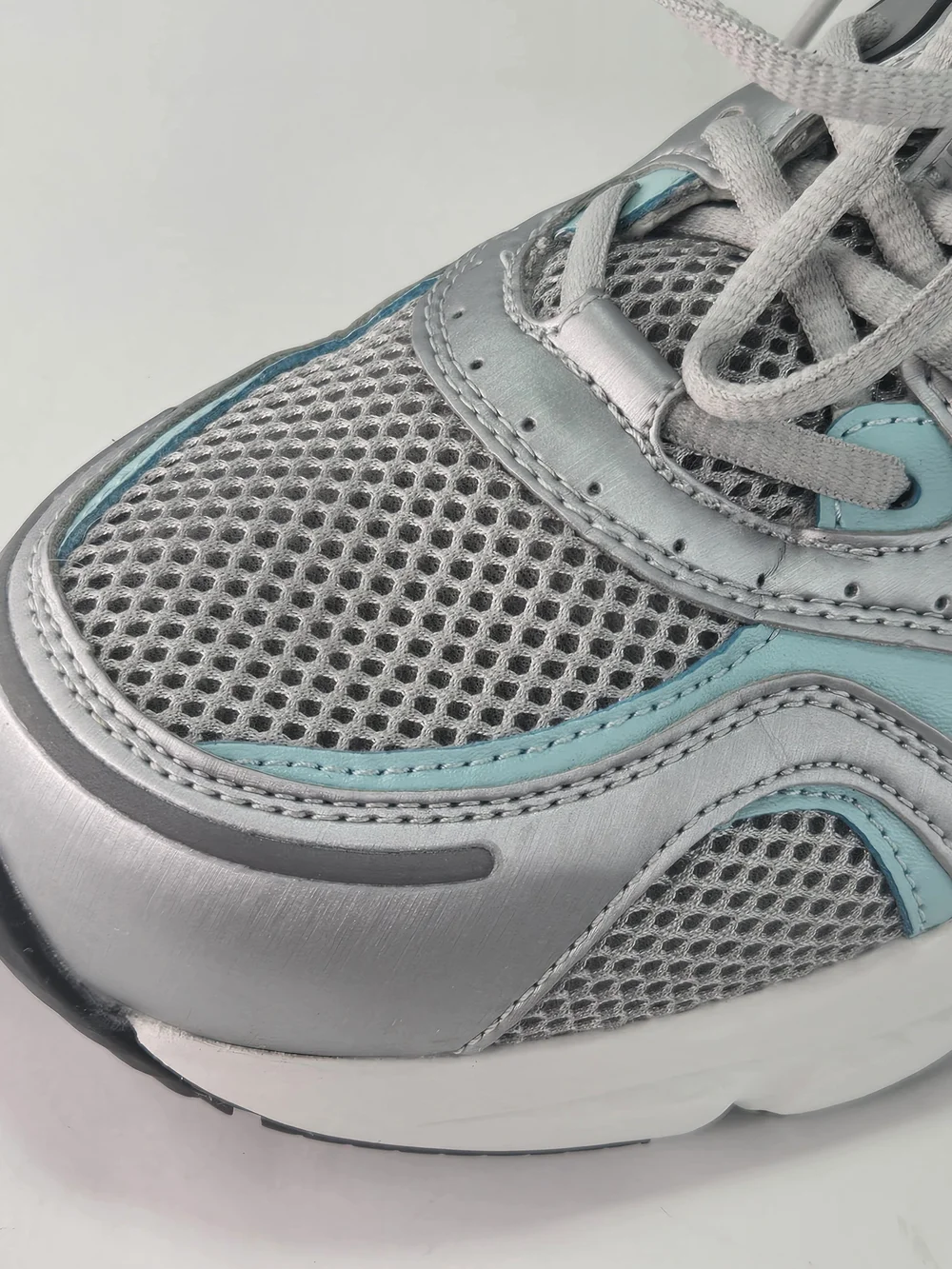 Apex X527 Women's Light Blue Gray Walking Athletic Orthopedic Sneakers Size 10 W - Picture 9 of 16